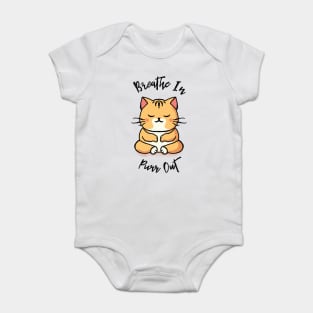 Breathe In, Purr Out! Baby Bodysuit